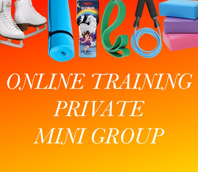 Online training for figure skaters children and adults at home with Ryabinin Camps Team