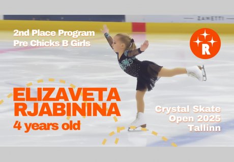 Юная Фигуристка Элизавета Рябинина Завоевала Серебро на Figure Skating Competition в Таллинне